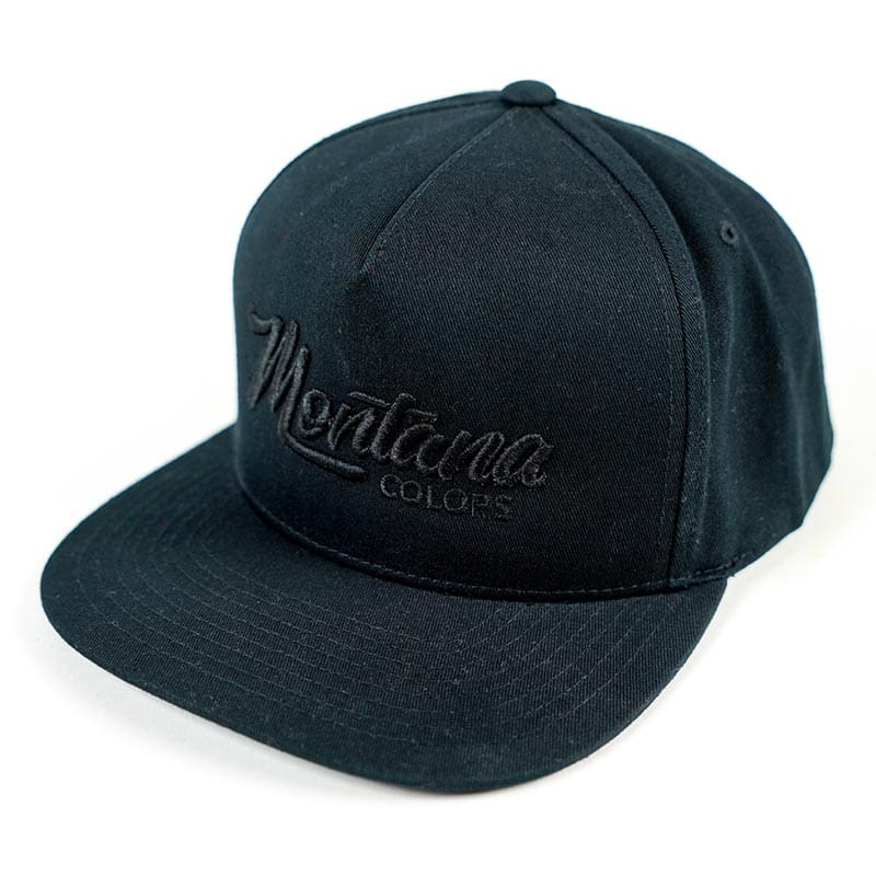 MTN Montana Colors Embroidered Black Snapback Cap